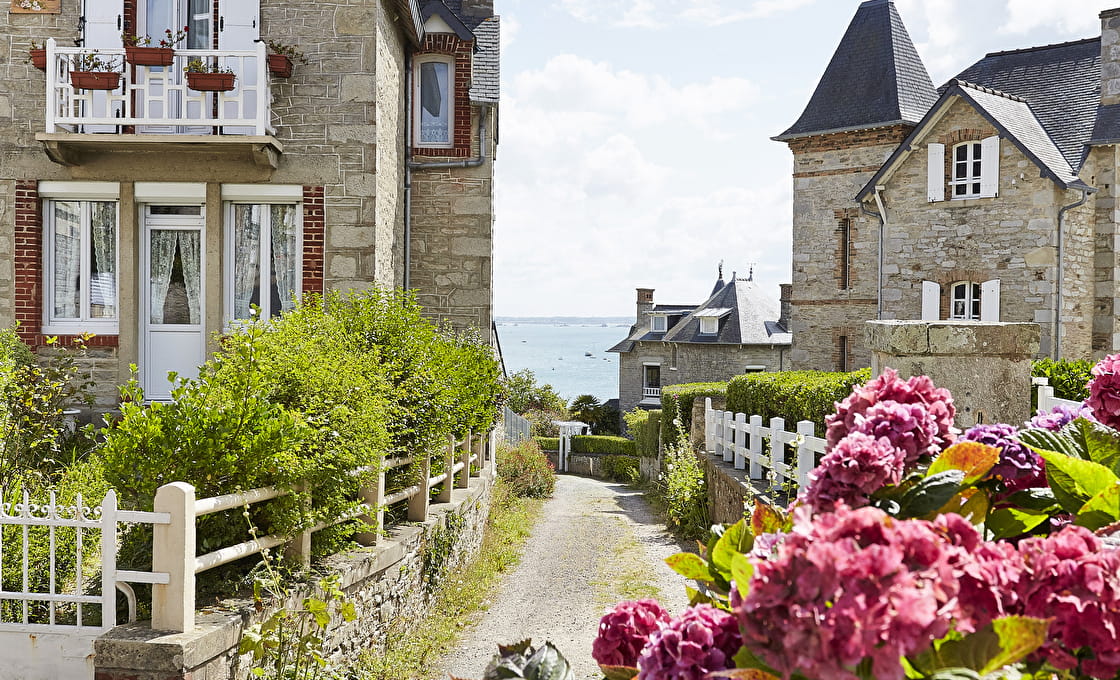 Rue quartier de l'Isle Saint Cast hortensia